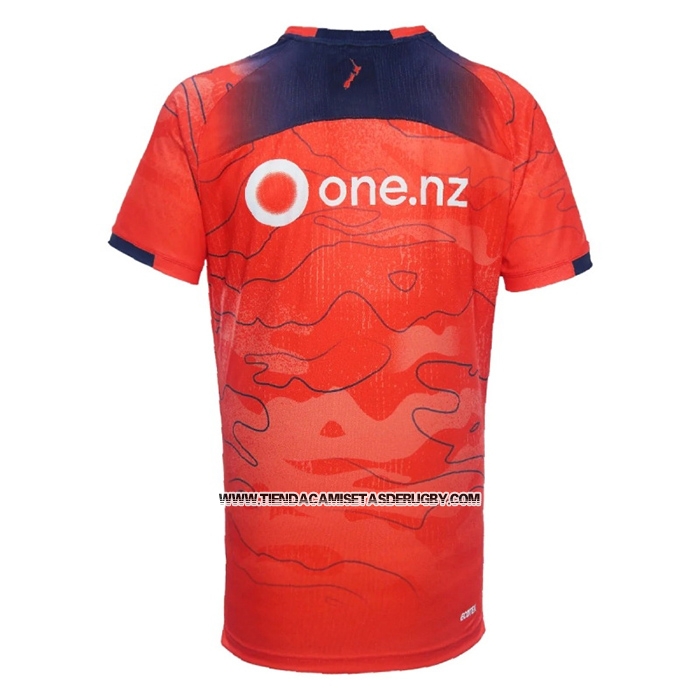 Camiseta Nueva Zelandia Warriors Rugby 2024 Entrenamiento Naranja